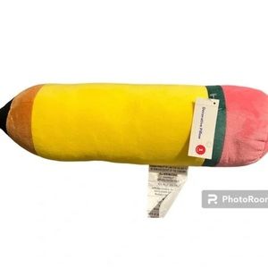 Target Bullseye Playground Decorative Pencil Pillow 1 left